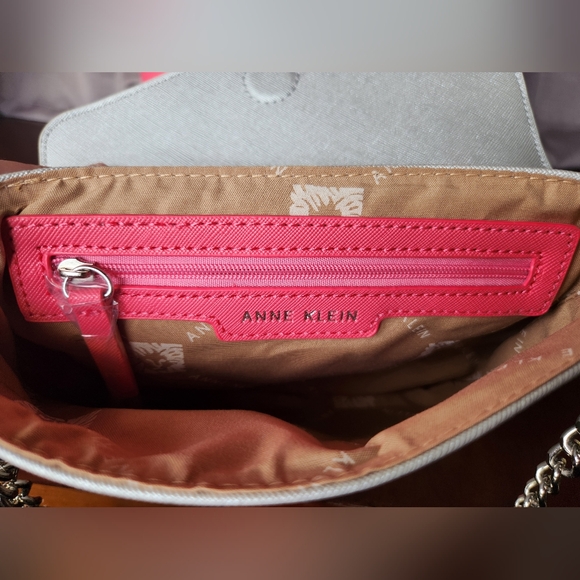 Tote & Crossbody Bag - Pink & Silver - Anne Klein - Picture 5 of 8